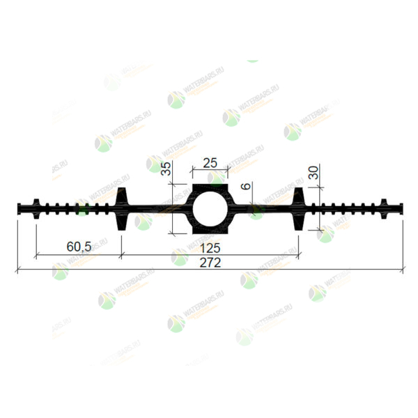 Гидрошпонка-Аквастоп-ДВ-27025-EPDM
