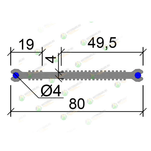 Гидрошпонка-Аквастоп-ХВН-80-(2х4)-ПВХ
