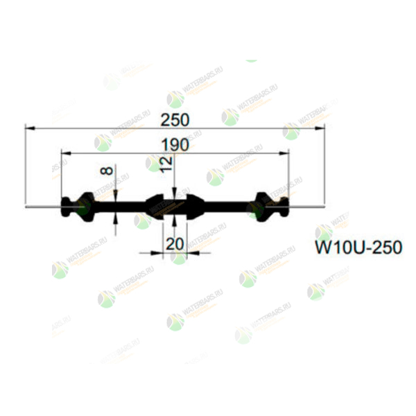 Гидрошпонка-Trelleborg-Bakker-W10U-250